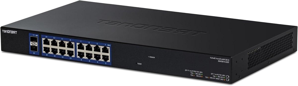 Web Smart Switch - Netwerk Switch - Netwerk Uitbreiden - 18 Poorten - 18 Poorts - Zwart
