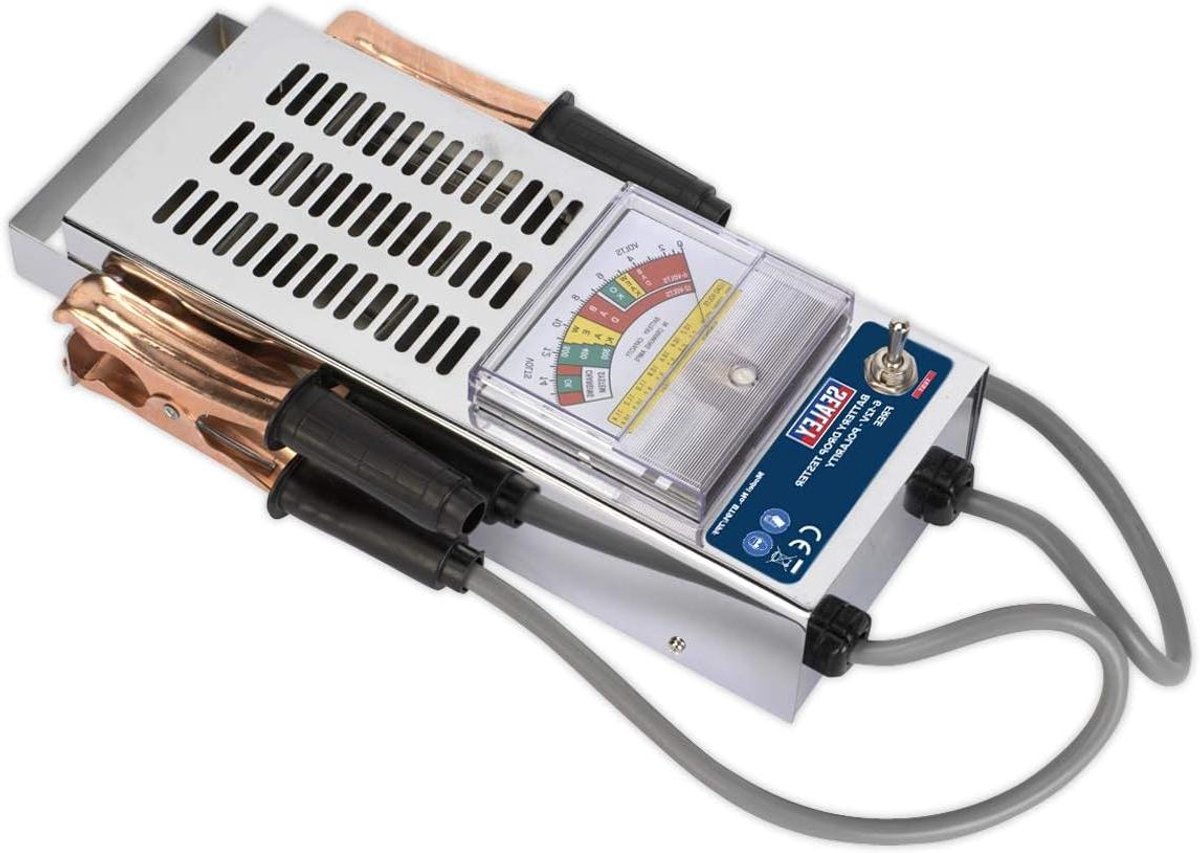 Accutester - Batterij tester - Accu's Controleren - Polariteitsbeveiliging - 6/12V - Rood
