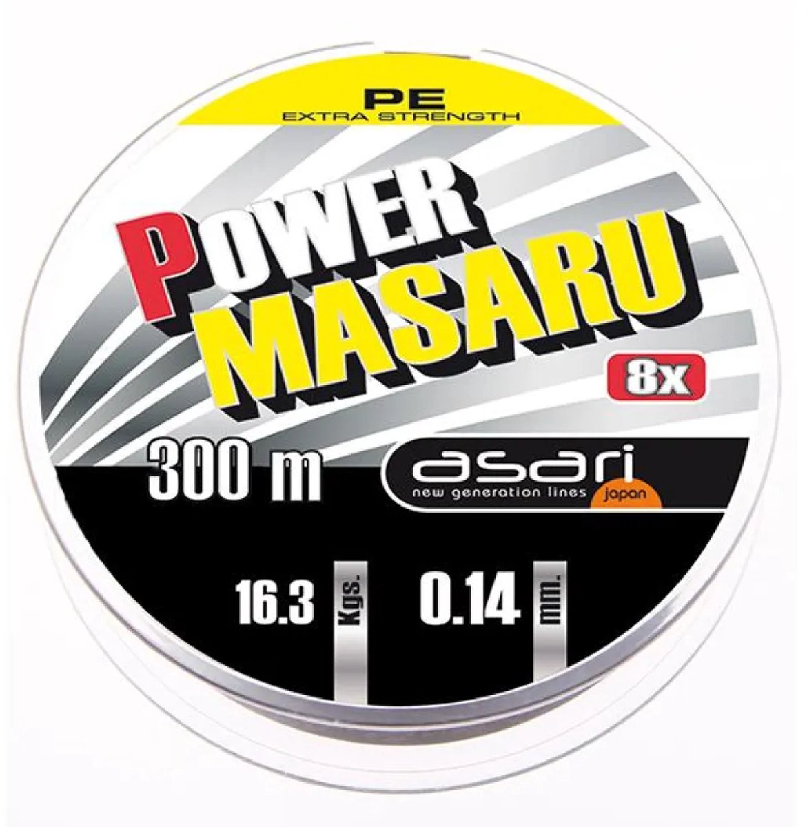 Asari Power Masaru Gevlochten Vislijn 300 M Groen 0.200 mm