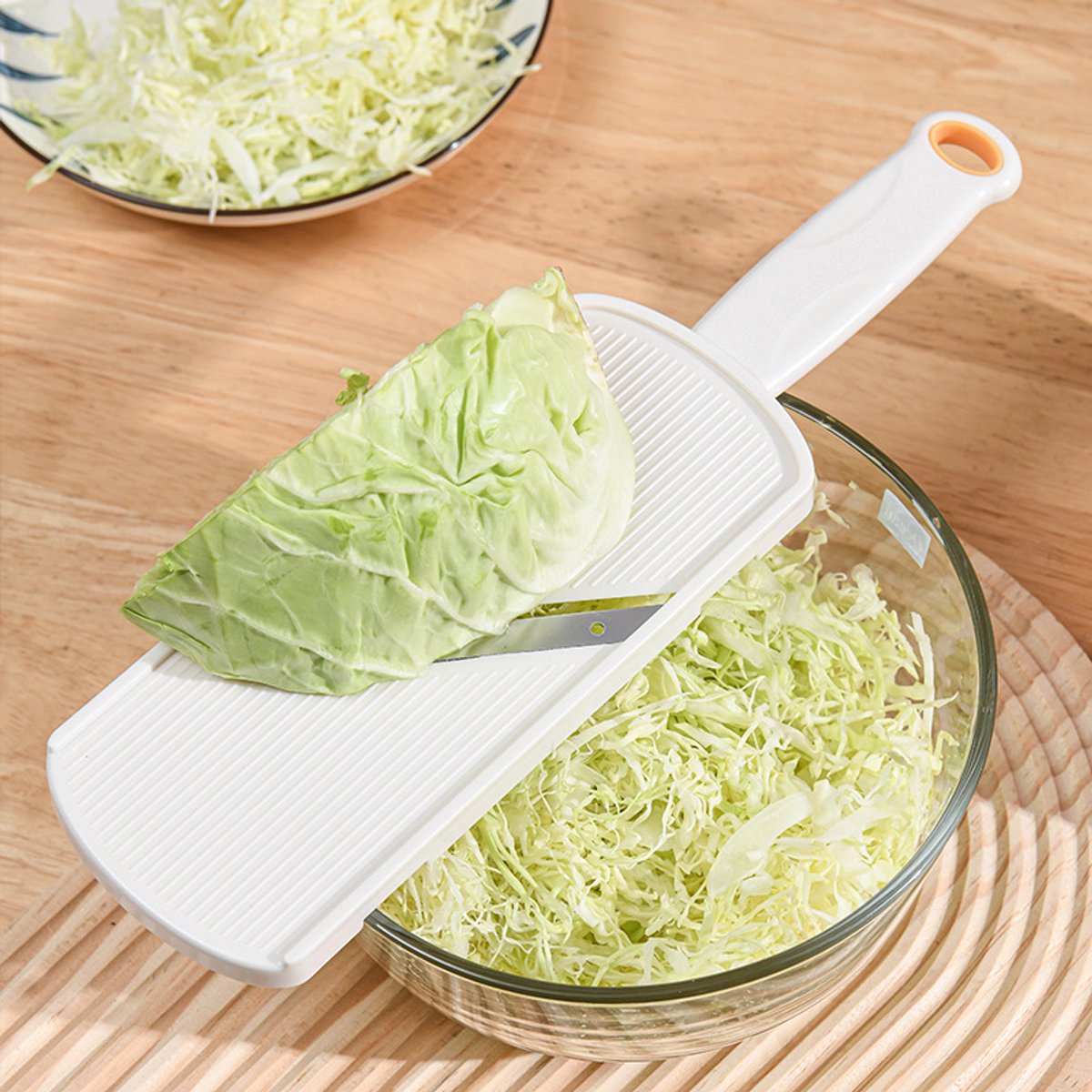 Koolsnijder & Rasp voor Salade, Handmatige Groentesnijder voor Kool, Citroen en Groenten