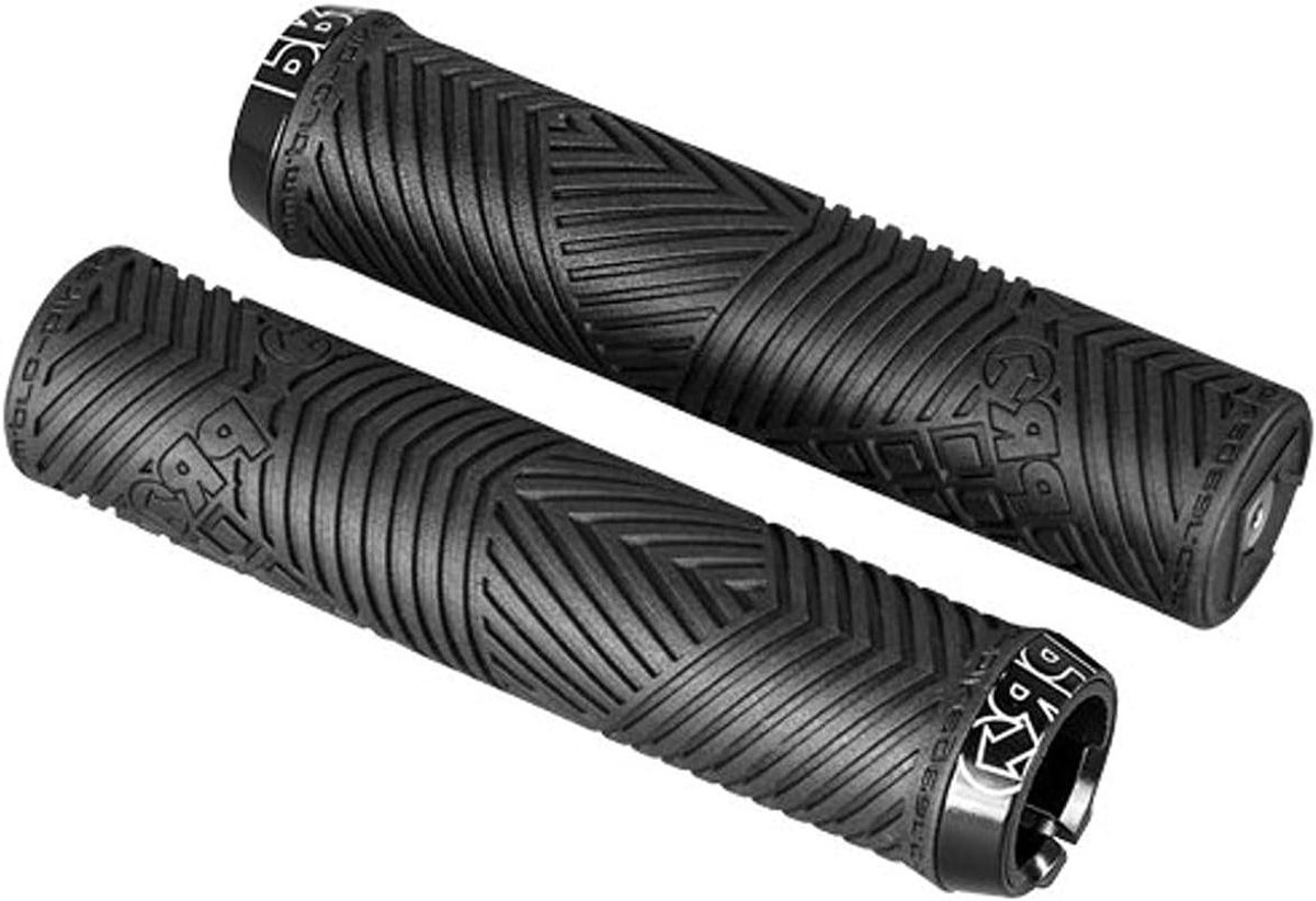 Stuurgreep Dual Lock - Fietsgrepen Handvatten - Comfortabel Fietsen - Dubbele Lockring - 130 mm - Zwart