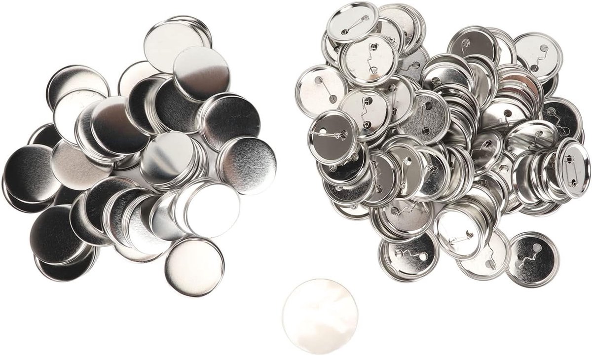 Ronde Knopen Set van 100 Stuks met Glad Oppervlak voor Cadeau- en Hobbyprojecten (56MM)