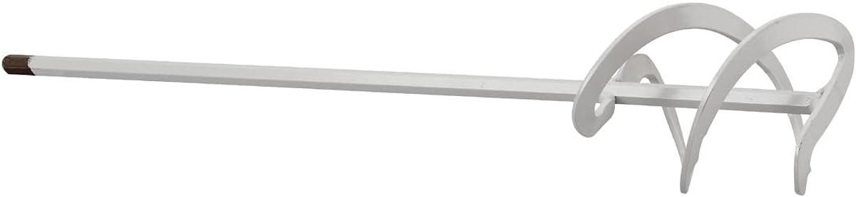 Mortelroerder - Mixer Gips Cement - Mengen van Bouwstoffen - Robuust Ontwerp - 90 x 400 mm - Zilverkleurig