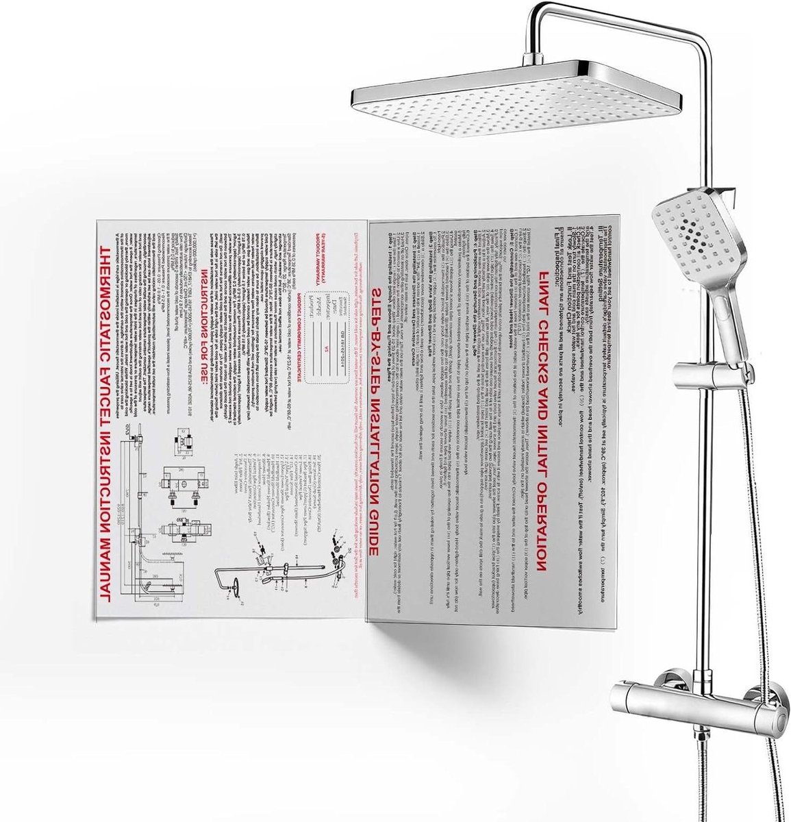 Thermostatisch Douchesysteem - Douchekraan Set - Ontspannen Douchen - Constante Watertempe