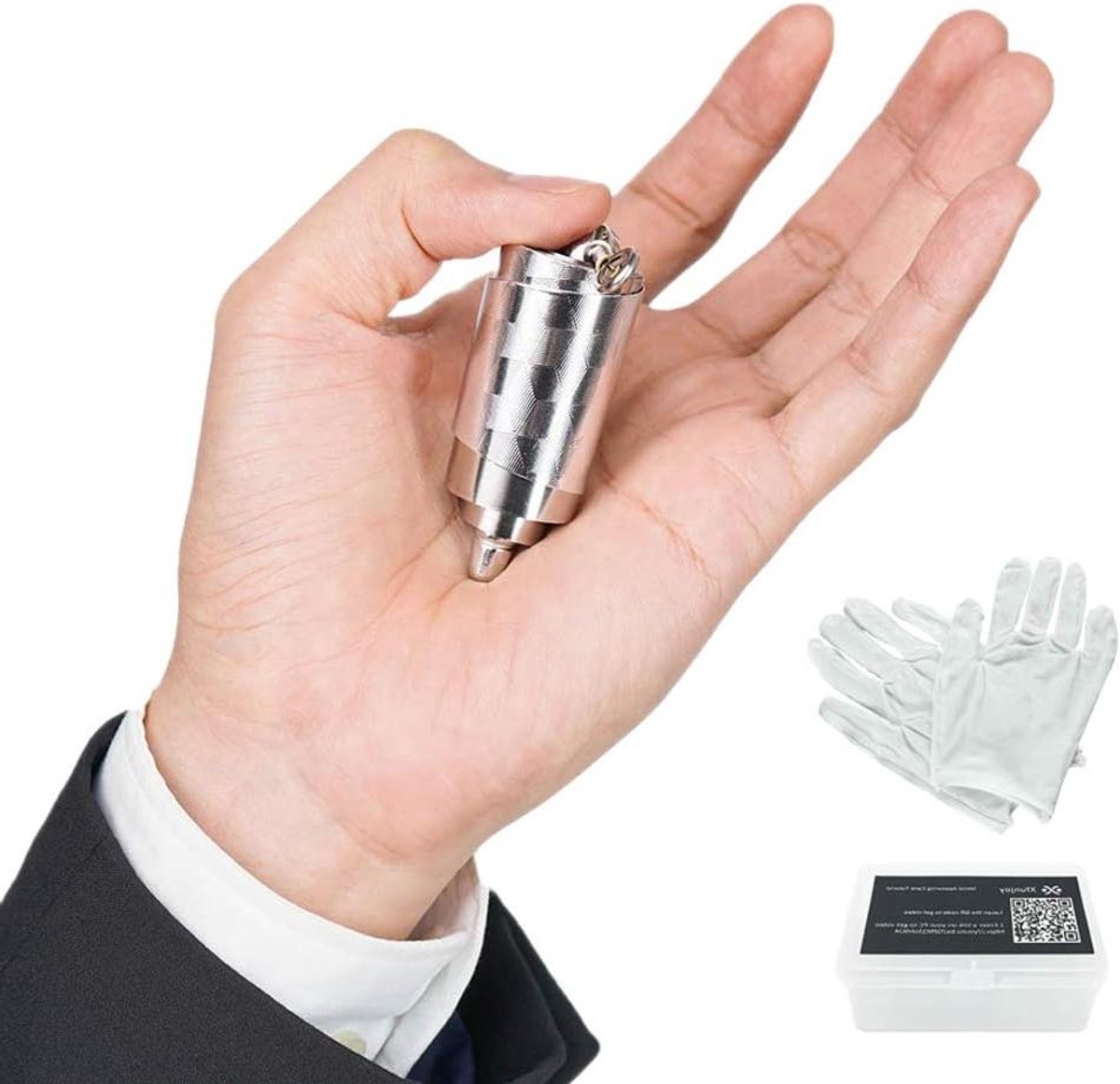 Verschijnende Rietstok - Goochelstok Magie - Podium Optredens - Roestvrij Staal - 110 cm - Zilver