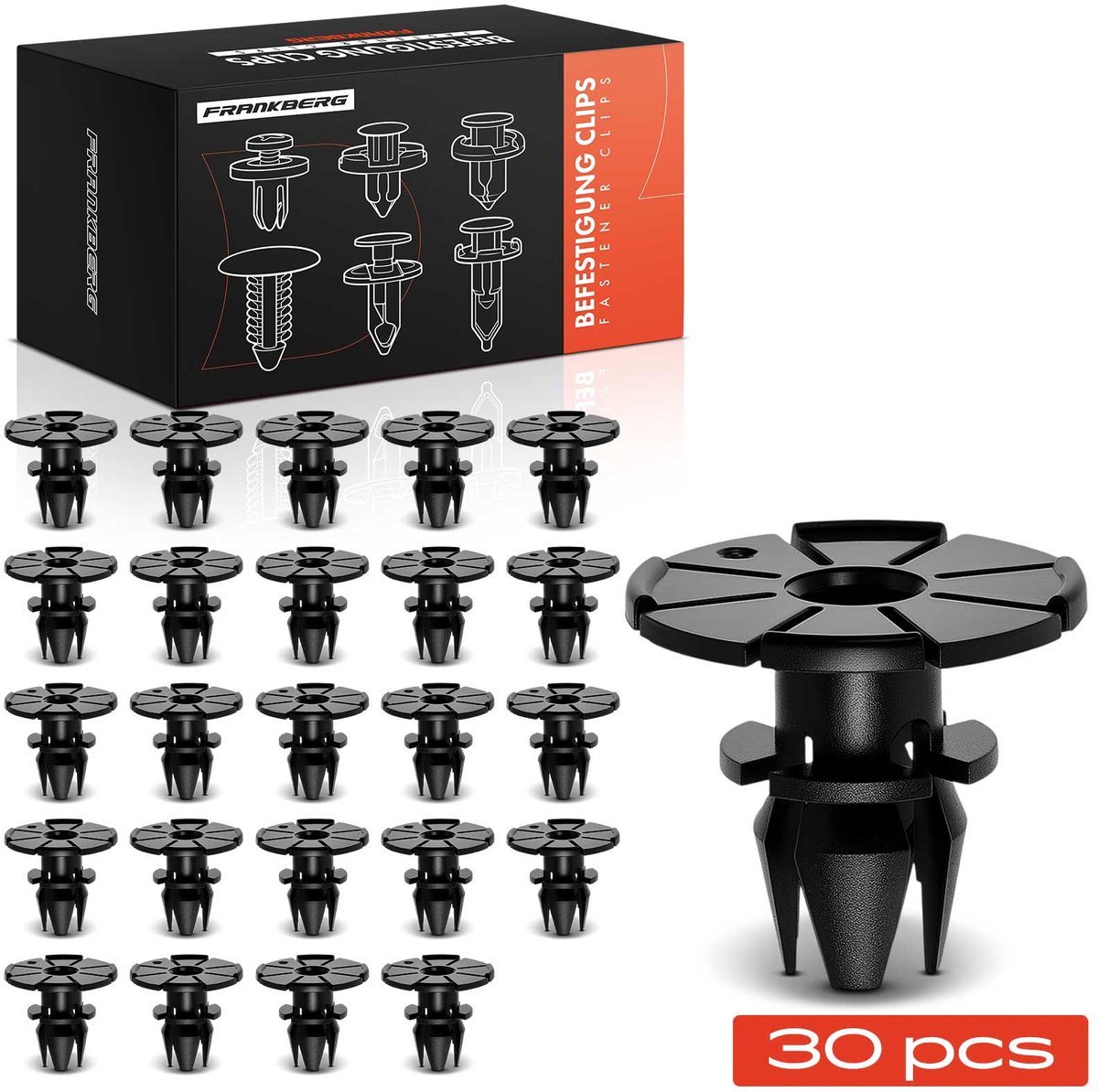 Frankberg 30x Bevestigingsclips voor BMW 5er Touring E60 E61 E63 E64