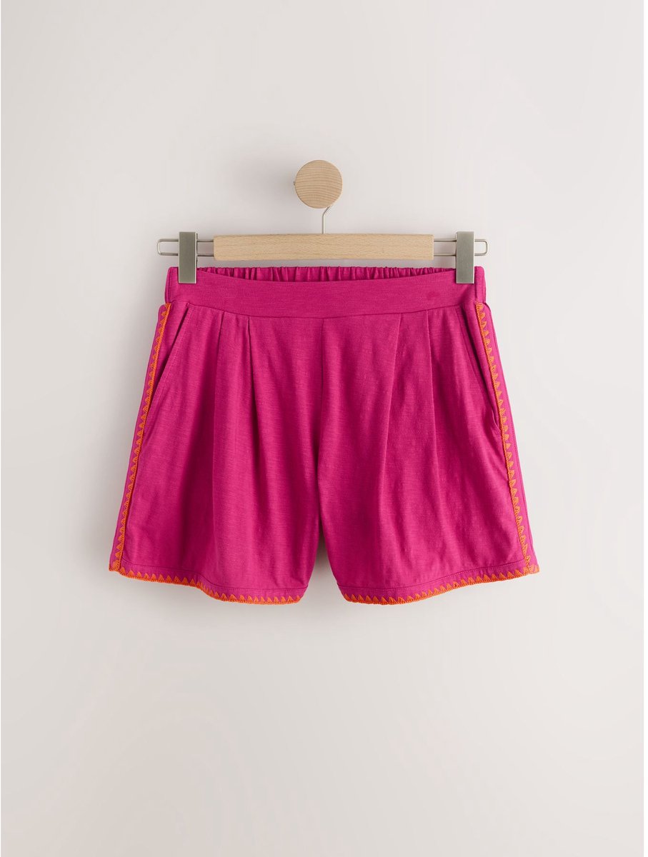 Next - Dames - Jersey short met zweepsteek - Roze