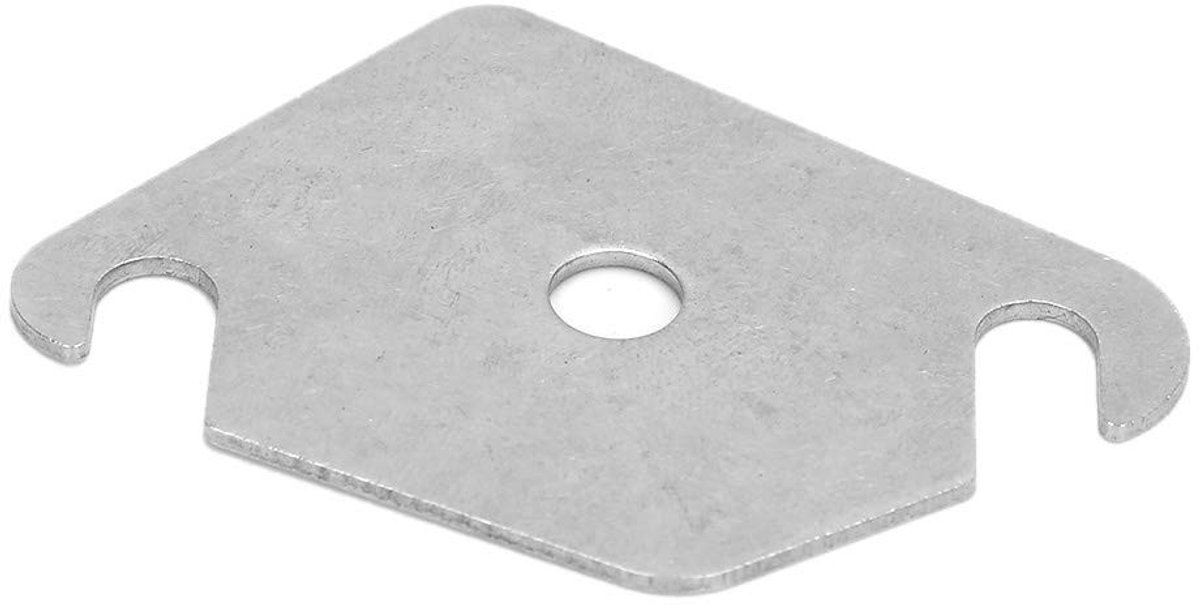 Dailygoods - Dailygoody - Ventielplaat RVS - Geschikt voor Ford Fiesta Focus - Hoogwaardige kwaliteit - Voor 1.4 1.6 HDI - Duurzaam en betrouwbaar - Inclusief gat ..