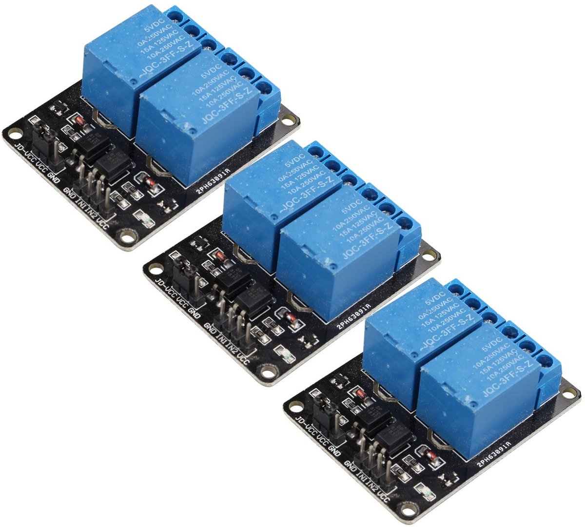 Dailygoods - Dailygoody - 2 Kanaals Relay Module - 5V Optocoupler Board - Perfect voor Raspberry Pi en Arduino projecten - Betrouwbaarheid - Elektronica - Geschikt...
