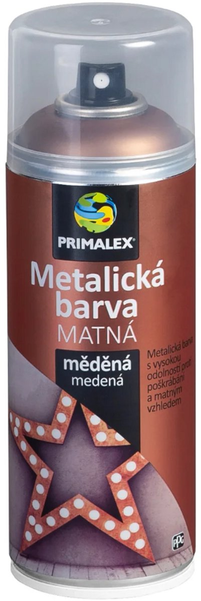Primalex spuit metalisch MAT 400ml, messing