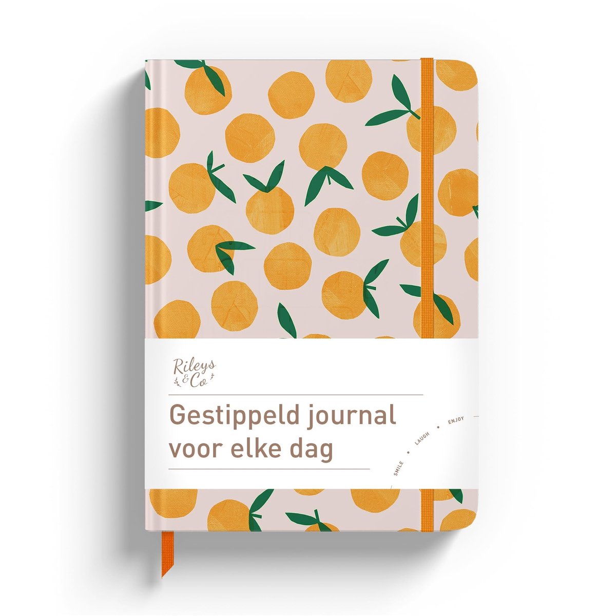 Dailygoody - Dotted Notebook - Bullet Journal - Stijlvol Dagboek voor Werk en School - 20,3 x 15,2 cm - Geschikt voor Notities - Oranje