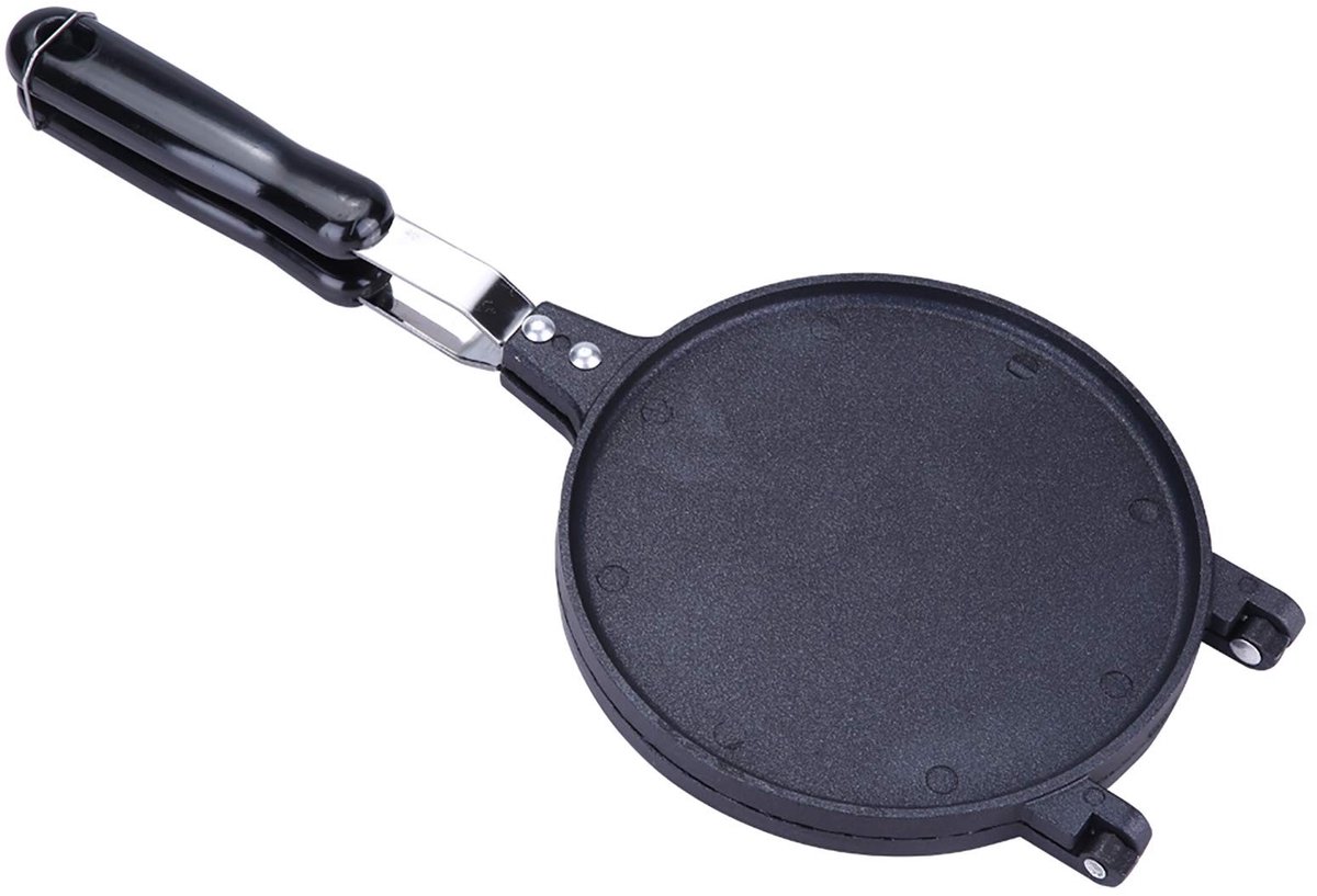 Dailygoody Wafel Kegel Maker Wafelijzer Nonstick Coating Zwart Bakgereedschap Perfect voor Wafels en Loempia's Compact en Lichtgewicht