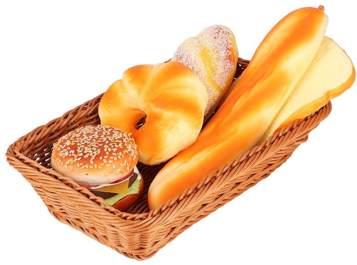 Dailygoody - Broodmand - Multifunctionele Opbergmand - Stapelbaar - Koffiekleur - Fruitmand - Voor Groenten - Thuis en Buiten