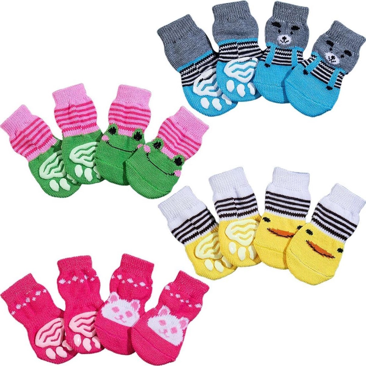Antislip sokken voor honden en katten - Pootbeschermers, comfortabele grip en bescherming voor huisdieren