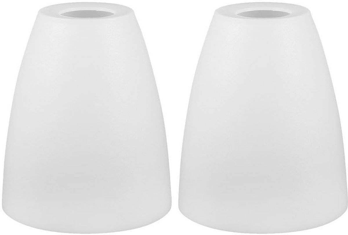 Dailygoods - Dailygoody - Plastic Lampenkap Vervanging - Hoefijzer Vorm - Geschikt voor Kroonluchter - Wit - Plafondlamp Cover - Voor Wandlampen - 10x10x11.5 cm