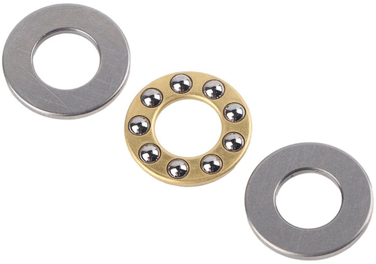 Dailygoods - 10 Stuks Miniatuur Axiale Kogellagers voor Lage Wrijving