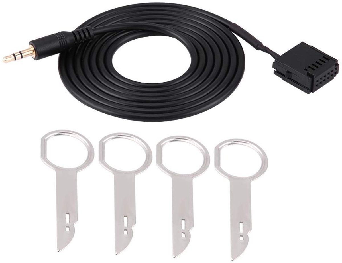 Dailygoody - AUX-Kabel Adapter - Voor 6000CD - Inclusief CD- verwijderingsgereedschap - Compact formaat - Geschikt voor Focus - Gemakkelijk aansluiten..