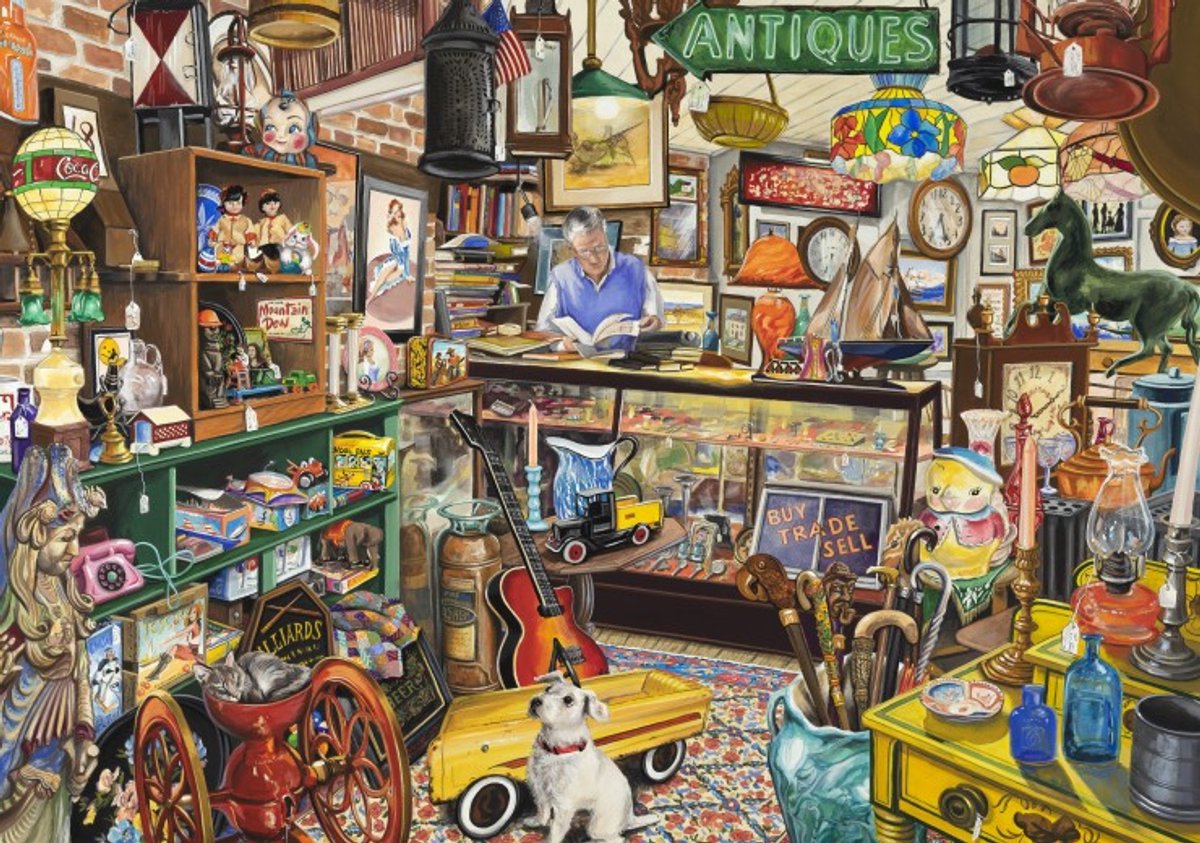 Bluebird Puzzle legpuzzel The Antique Store - 2000 stukjes fantasie.