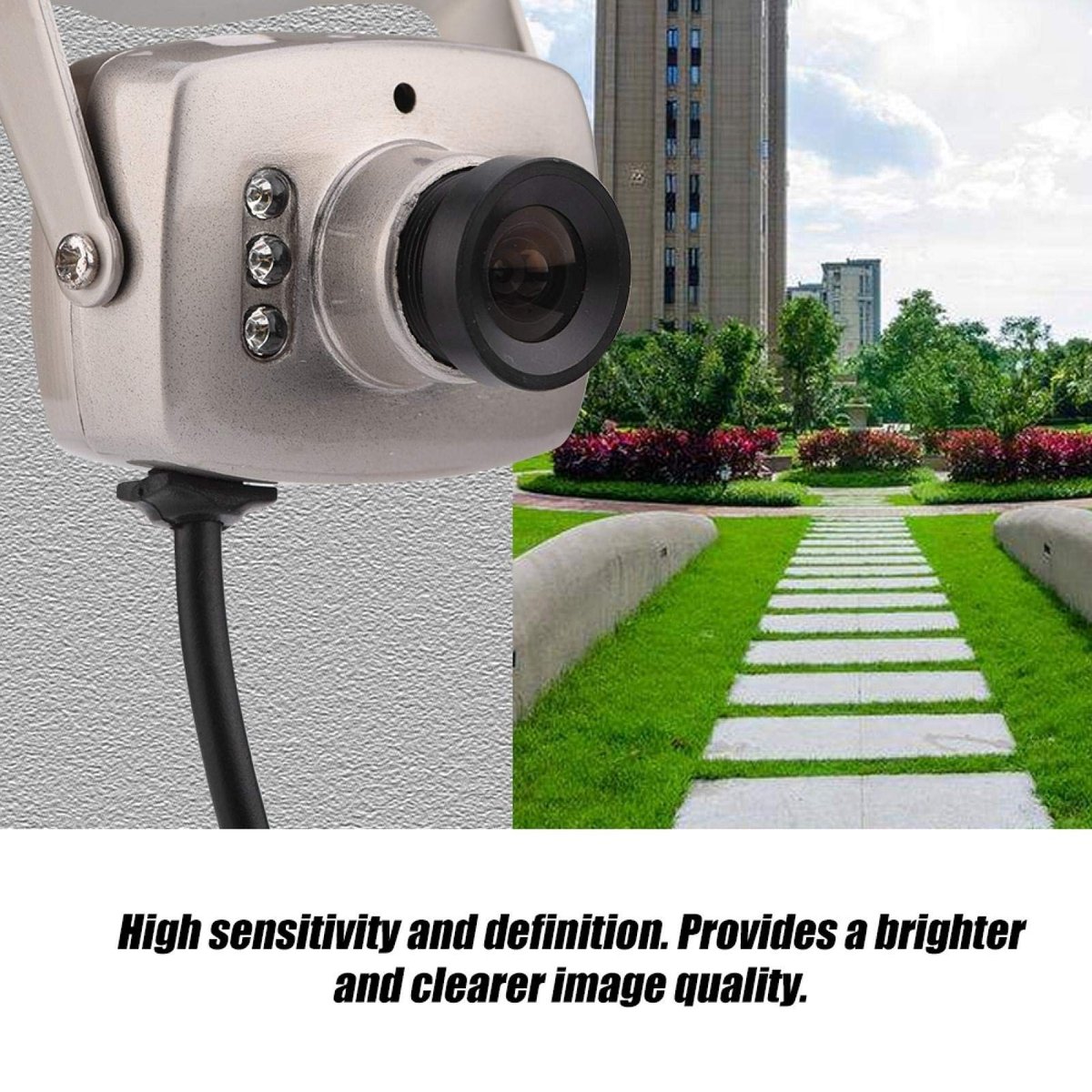 Dailygoody - Mini CCTV Camera - Nachtzicht en Audiofunctie - Compact formaat - Veiligheidscamera - Bewakingscamera met audio - Geschikt voor binnen - .