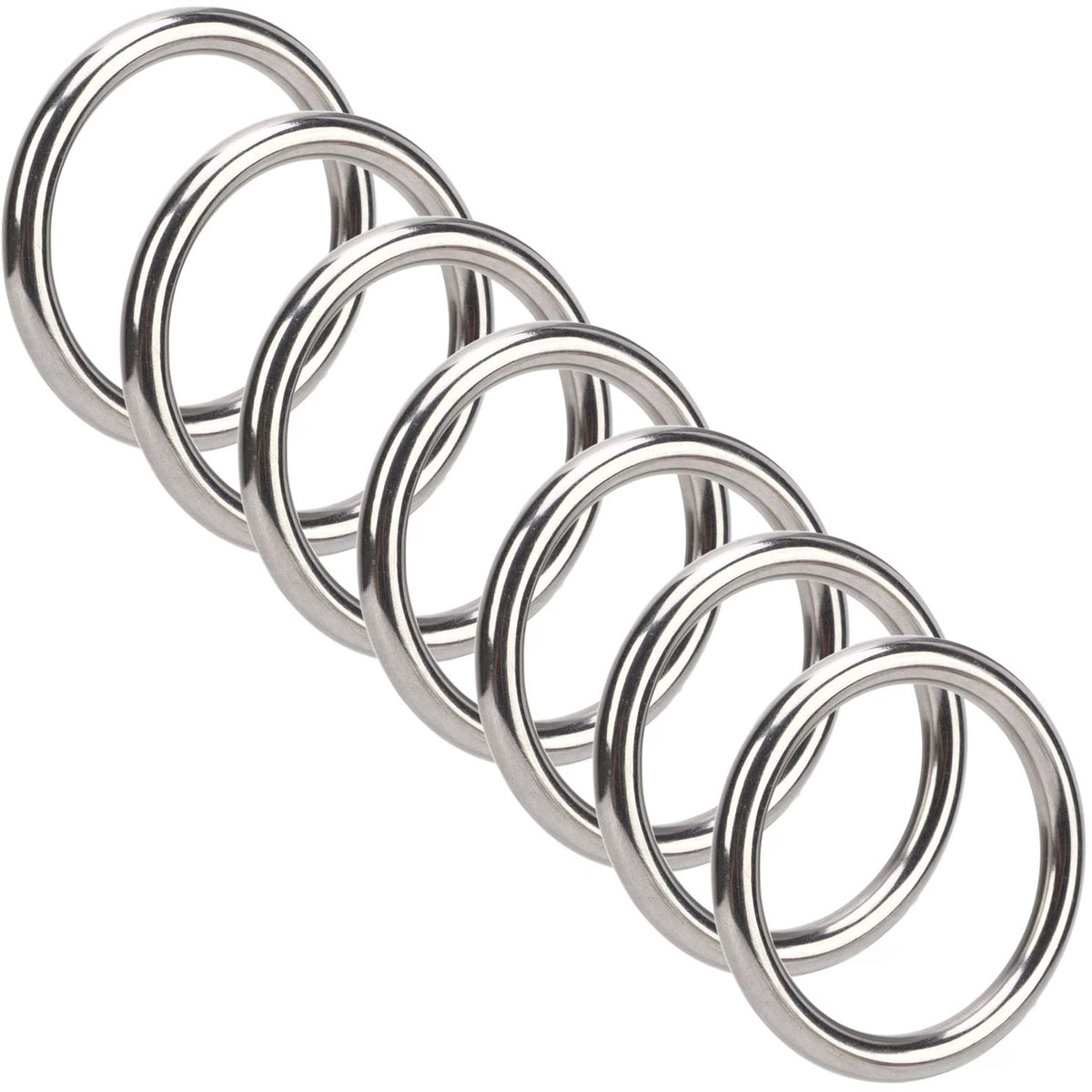 Dailygoody - O-Ring - Rvs O-Ringen - Sterk en Duurzaam - 1.6/2 Inch - Multi-Functioneel - Voor Diverse Toepassingen - 7 Stuks