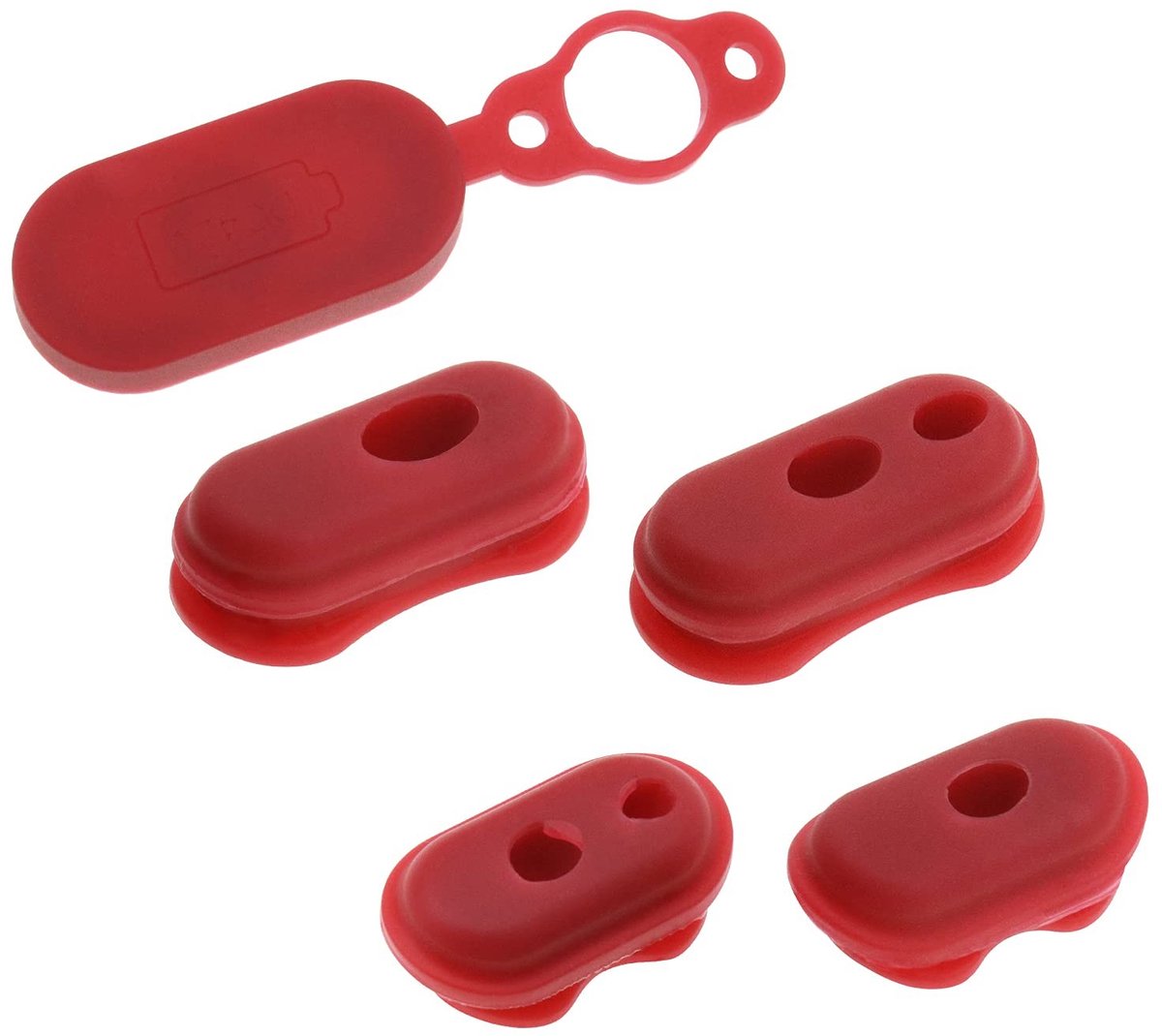 Dailygoods - Dailygoody - Siliconen Lading Poort Cover - Waterdichte Stofplug - Rood - Opladen Interface Bescherming - Geschikt voor Xiaomi 1s M365/Pro