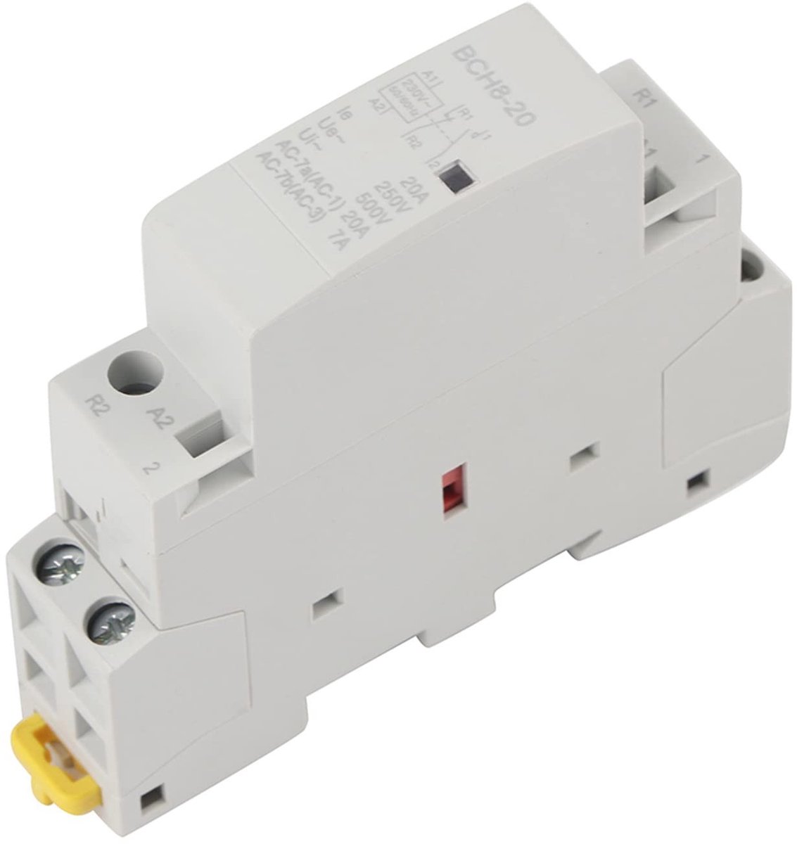 Dailygoods - Dailygoody - AC-schakelaar - 2P 20A - Veilige huishoudelijke toepassing - Compact formaat - Duurzaam en betrouwbaar - Geschikt voor 220V/230V - 1