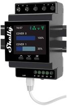 Shelly Pro Dual Cover Pm Din-Railcontroller Voor Smart Home