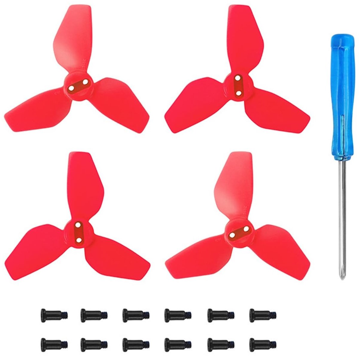 Dailygoods - Dailygoody - Rode Propeller - Vervangende Onderdelen - Lichtgewicht en duurzaam - 2 Paar propellers - Stabiliteit en efficiëntie - Geschikt voor Neo D..