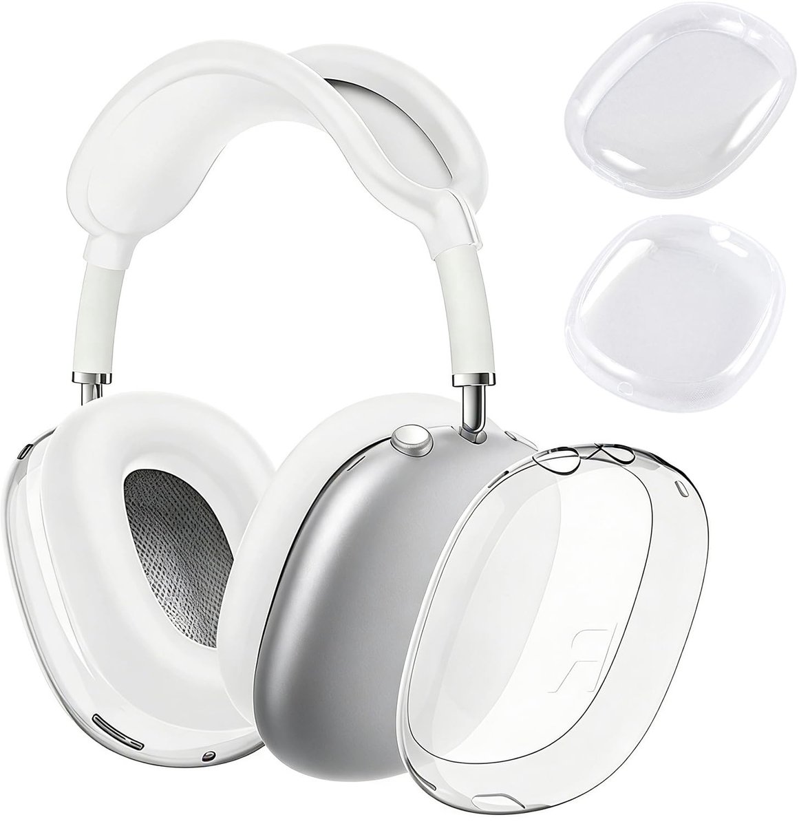 Dailygoods - Beschermhoes voor Over-ear Hoofdtelefoon, 2 Stuks, TPU Hoes