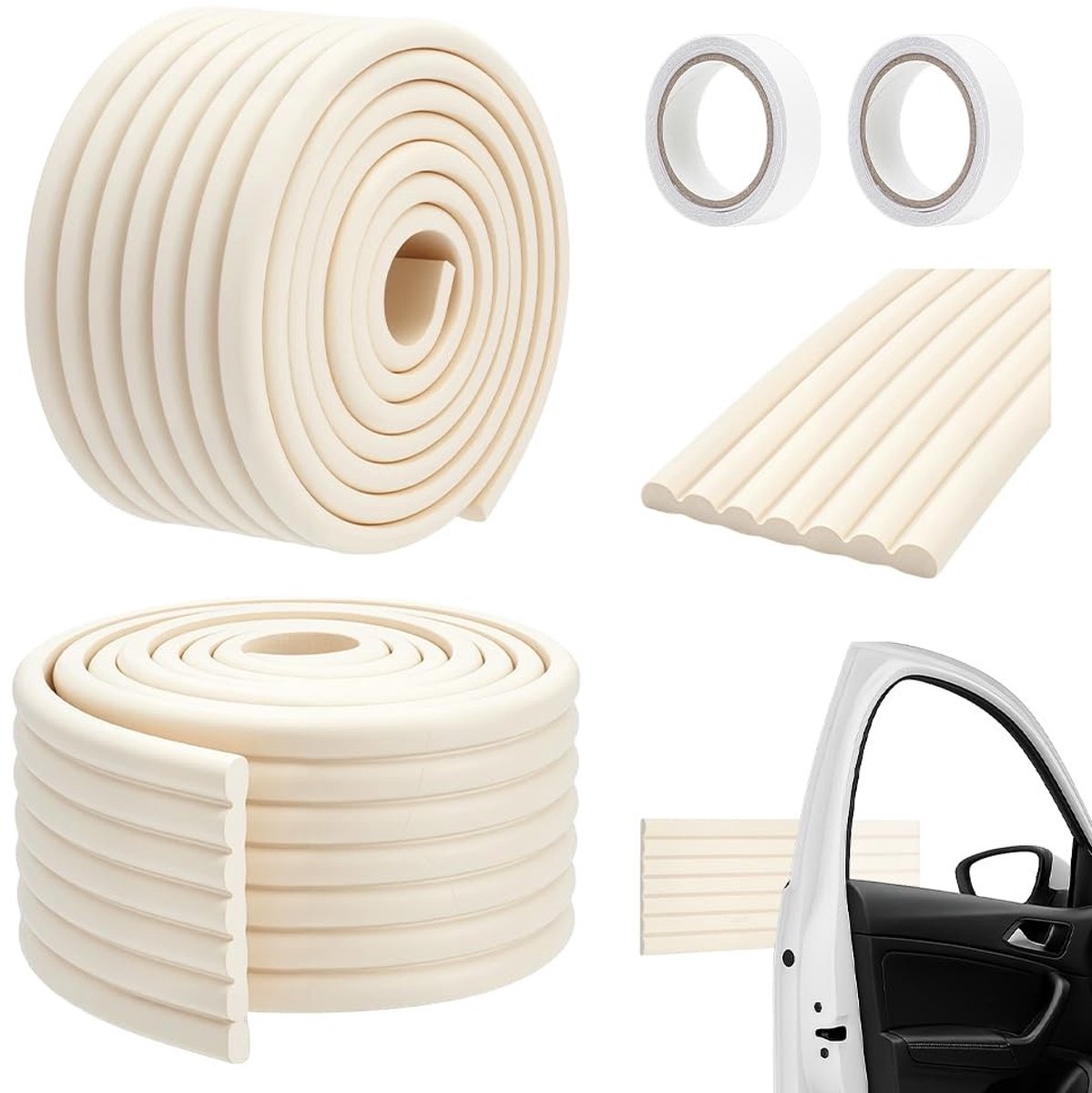 Dailygoods - Dailygoody - Hoek Protector - Bumper Protectors - Veiligheid voor meubels - Bisque - Tafelrandbescherming - Ideaal voor gezinnen - 22,42 Yards