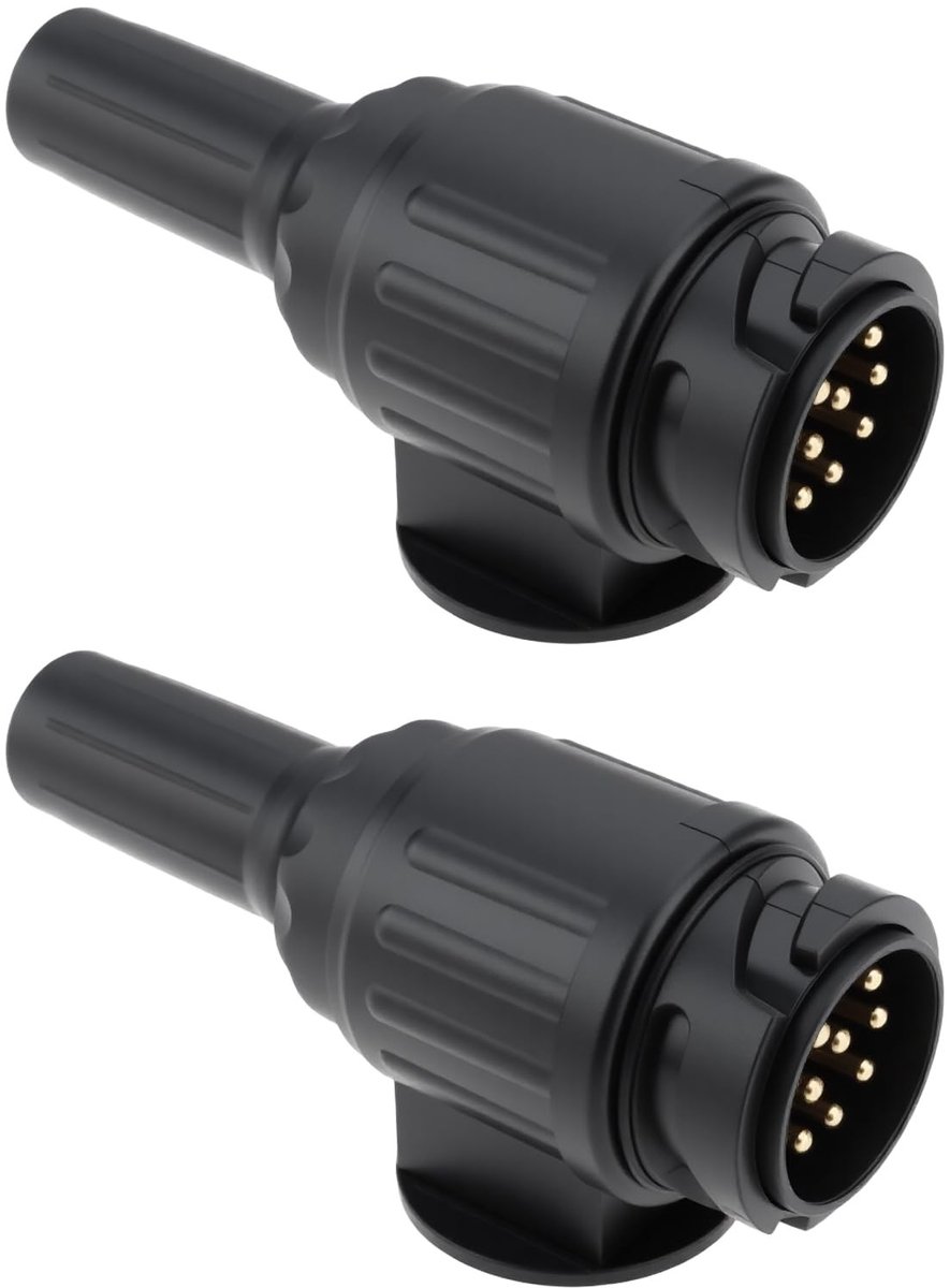 Dailygoods - 2 Stuks 13-Pin Trailer Plug voor 12V Voeding