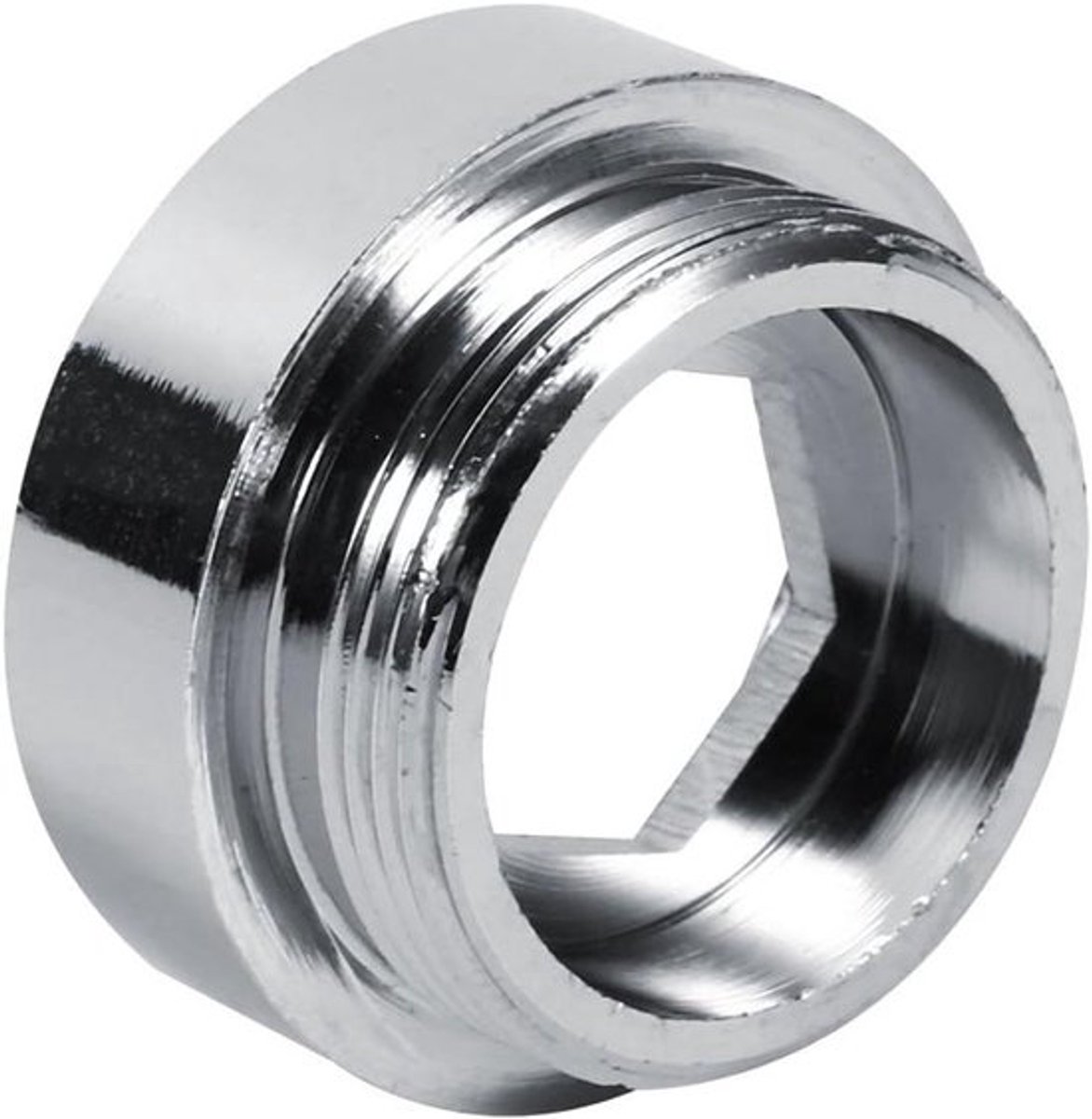Aluminium waterzuiveraar kraan beluchter adapter van 24 mm naar 22 mm met M22 mannelijke aansluiting, geschikt voor keukenkranen voor eenvoudig waterfilteren