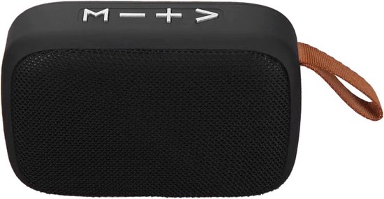 Mini Bluetooth-luidspreker met handriem, helder geluid, groot volume, USB, FM, geheugenkaart, draagbaar