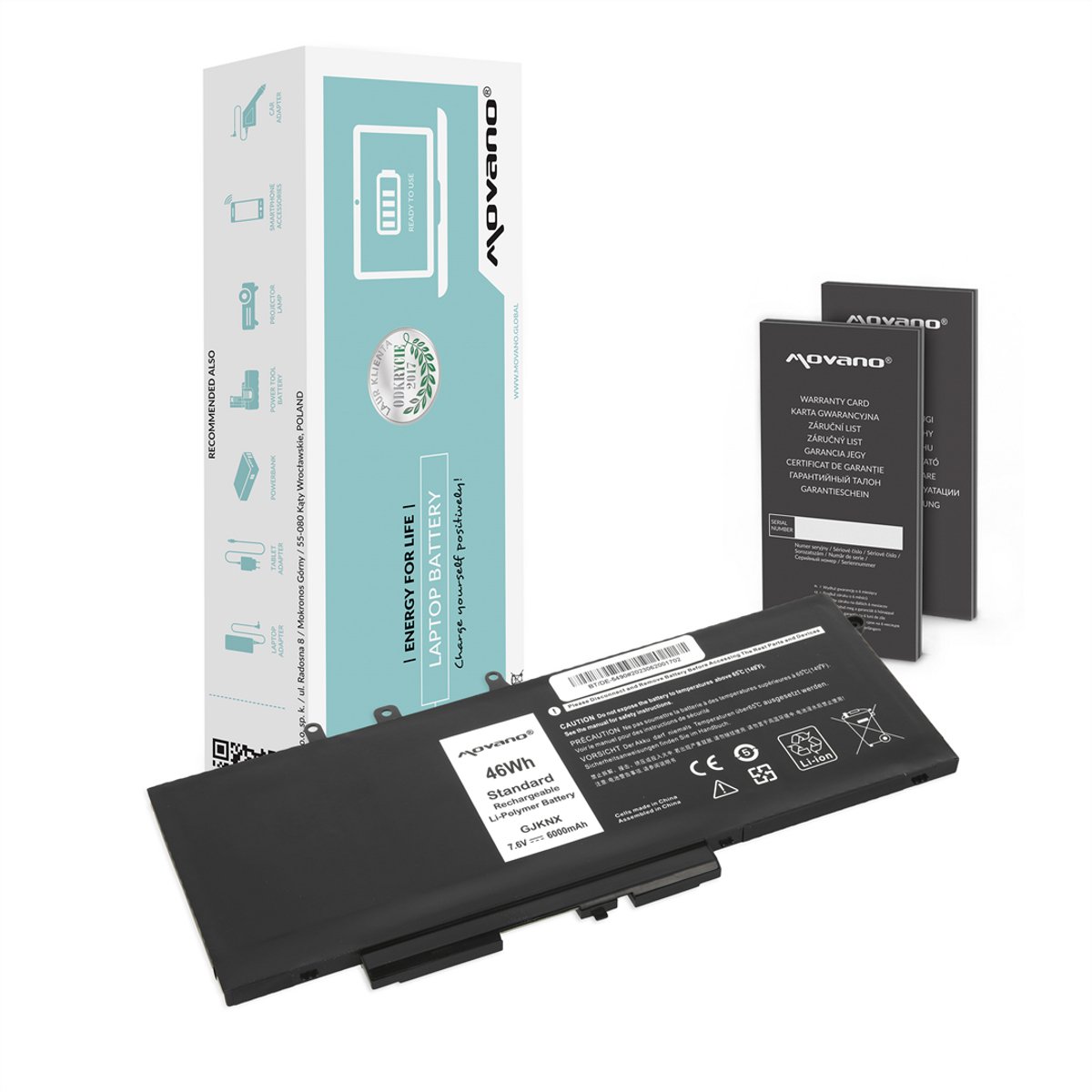 Movano - Latitude Serie - Batterij - Volledige Compatibiliteit - Lange Levensduur