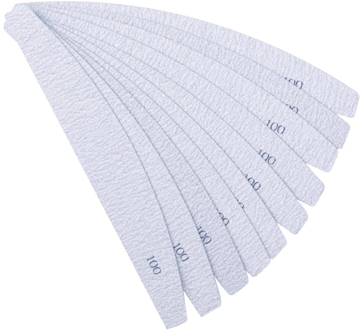 MollyLac - Vervangbare Schuurvellen - 100 Grit - Zebra Kleur - 10 stuks