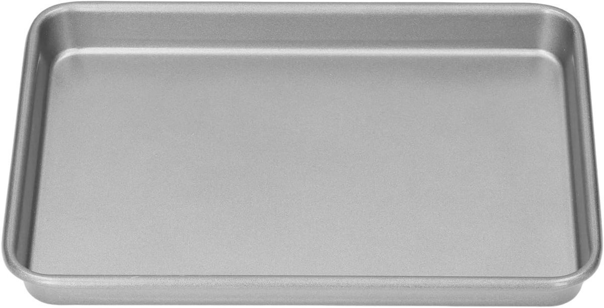 Rechthoekige Bakplaat voor Pizza Brood Koekjes en Taart 32.8 x 25 x 2.5 cm RVS Antiaanbaklaag