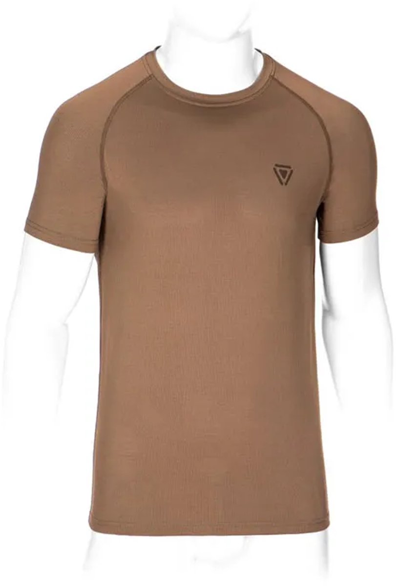 Outrider Tactical Athletic Fit Performance T-shirt Met Korte Mouwen Bruin XS