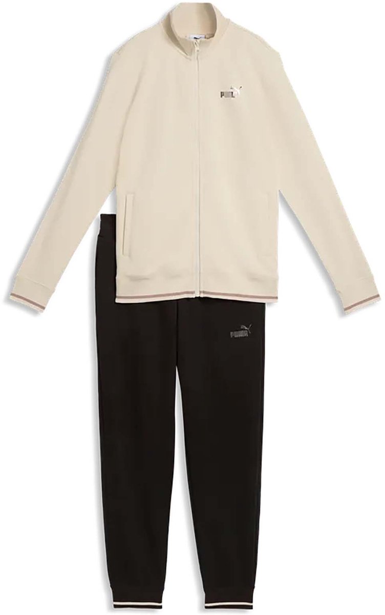 Trainingspak Puma Metallic Full-Zip Trainingspak Tr Cl Sportswear Vrouwen Beige