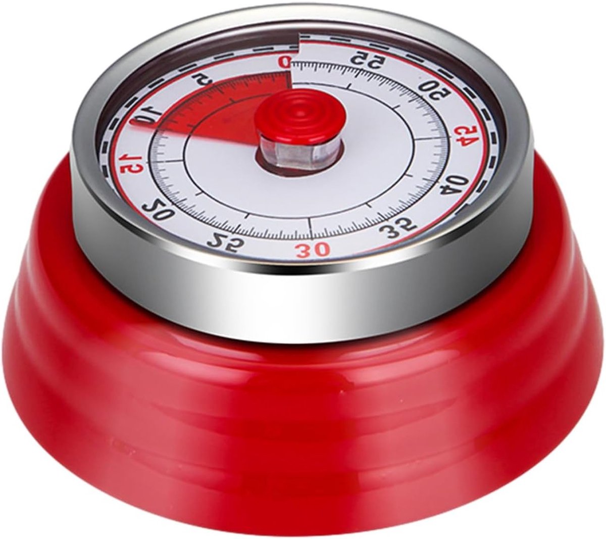 Mechanische Keukentimer met Magneet voor de Koelkast, Perfect voor Koken en Bakken, Instelbaar van 1 tot 60 Minuten