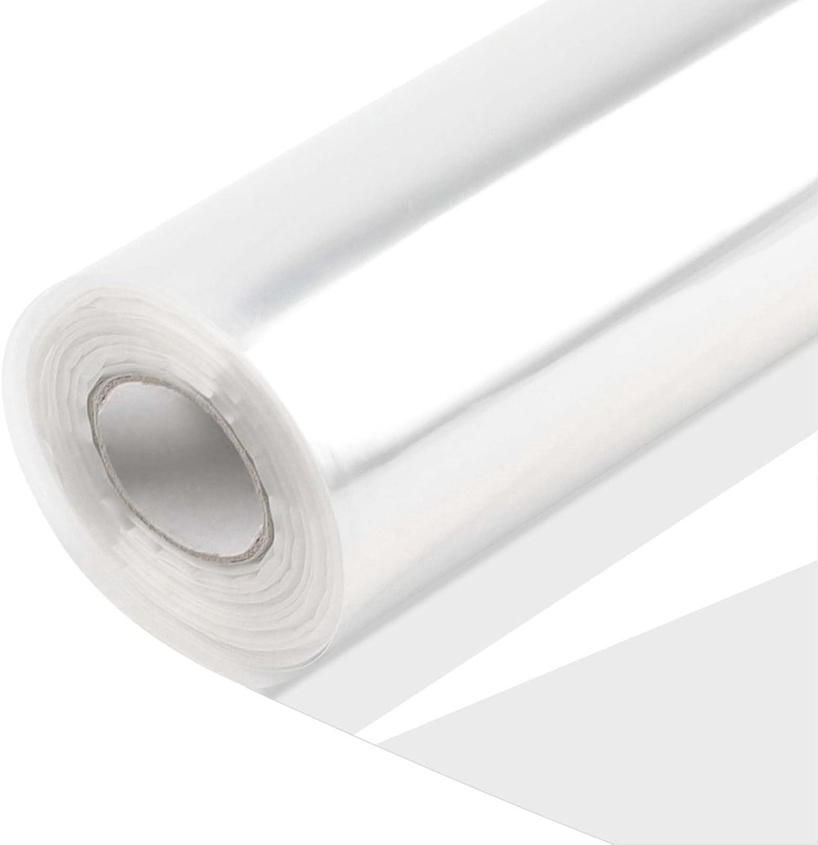 2 Rollen Doorzichtige Cellofaanwikkelrol 80 cm × 50 m - Transparant Inpakpapier voor Cadeaus, Bloemen en Mandverpakking