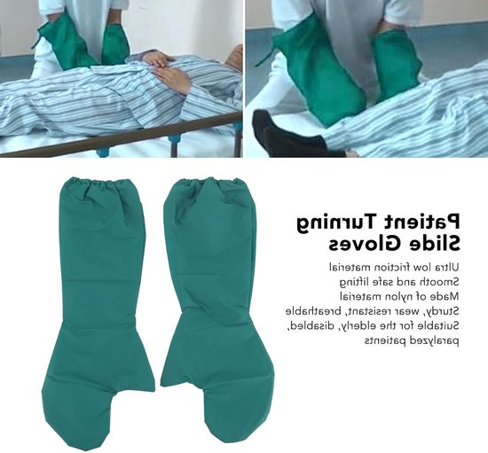 Herbruikbare omkeerbare glijhandschoenen voor ouderen en gehandicapten - Wasbaar, Veiligheidsassistentie, Comfortabel en Ondersteunend (2 stuks) — afbeelding 2