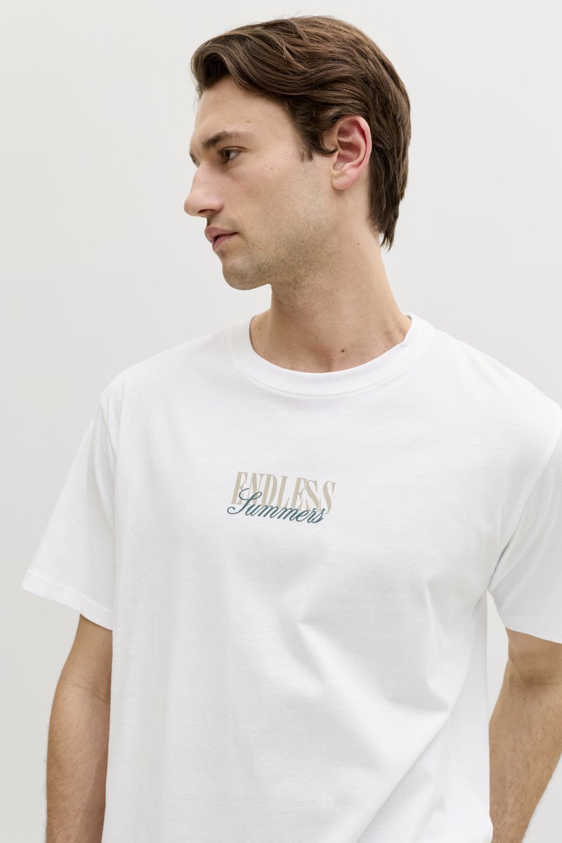 Jack & Jones T-shirt Jrebhayden Relaxed Ss Tee 12290849 Bright White Mannen Maat - XXL