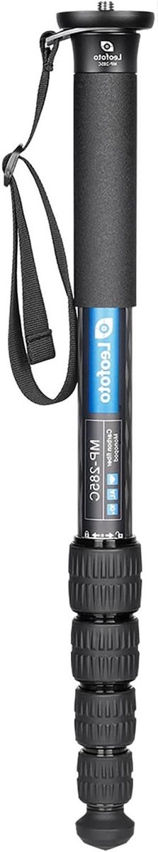 Carbon Monopod - Stabiele Statiefpoot - Fotograferen Onderweg - 5-Laags Carbon Fiber - 153 cm - Zwart