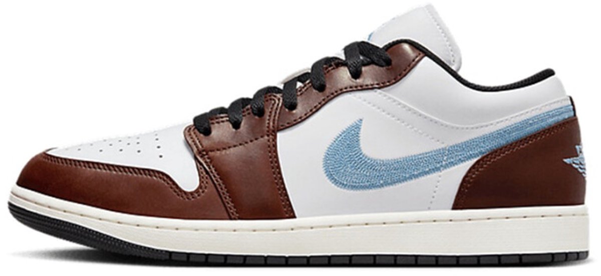 Air Jordan 1 Low SE - Heren Sneakers Schoenen Leer Wit-Bruin FQ7832-142 - Maat EU 44 US 10