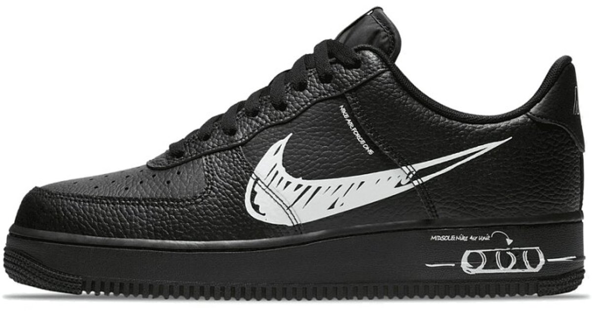 Nike Nike Air Force 1 LV8 Utility Schematic Limited Edition- Sneakers Heren Zwart