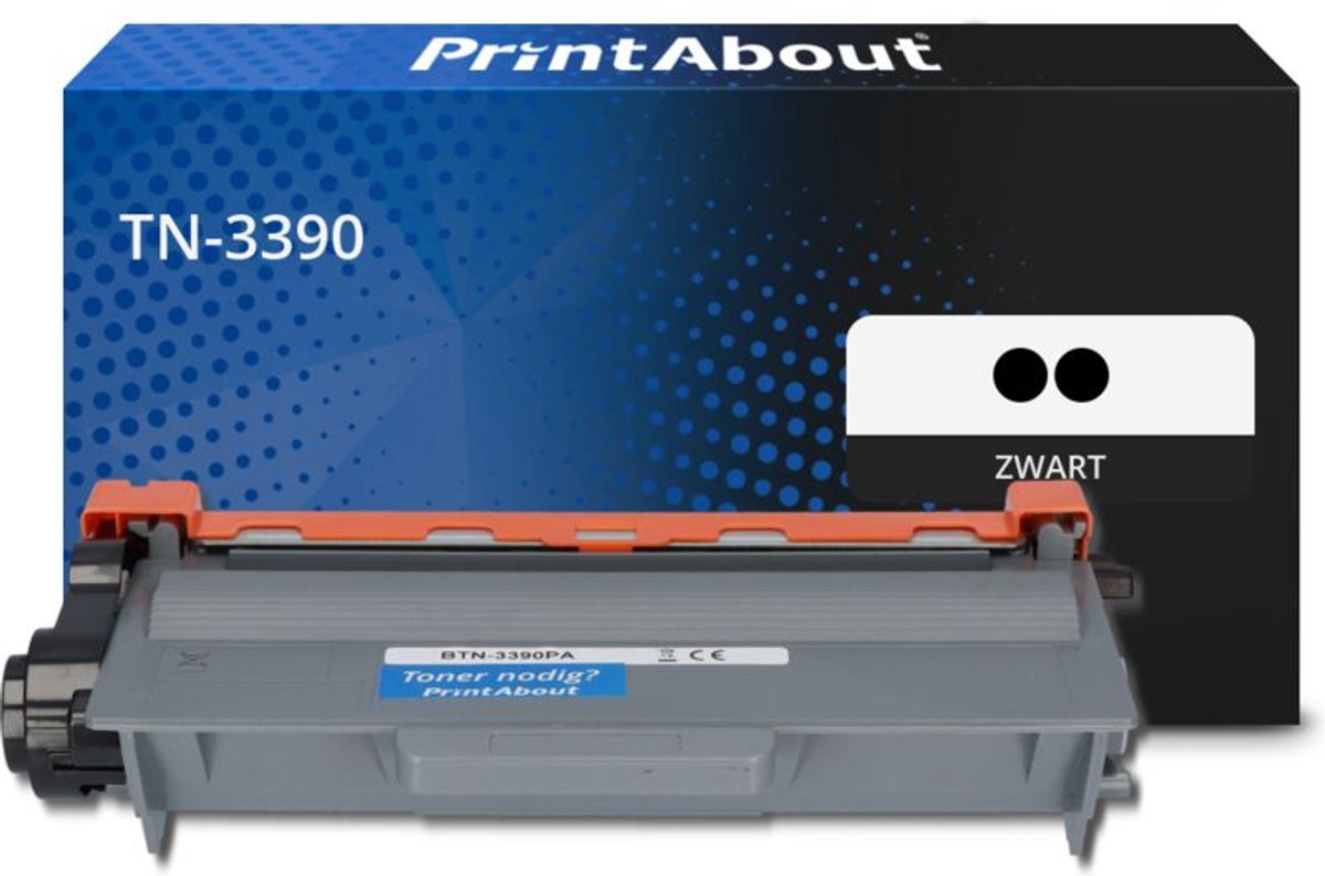PrintAbout - Alternatief voor de Brother TN-3390 / Zwart / 2 Pack
