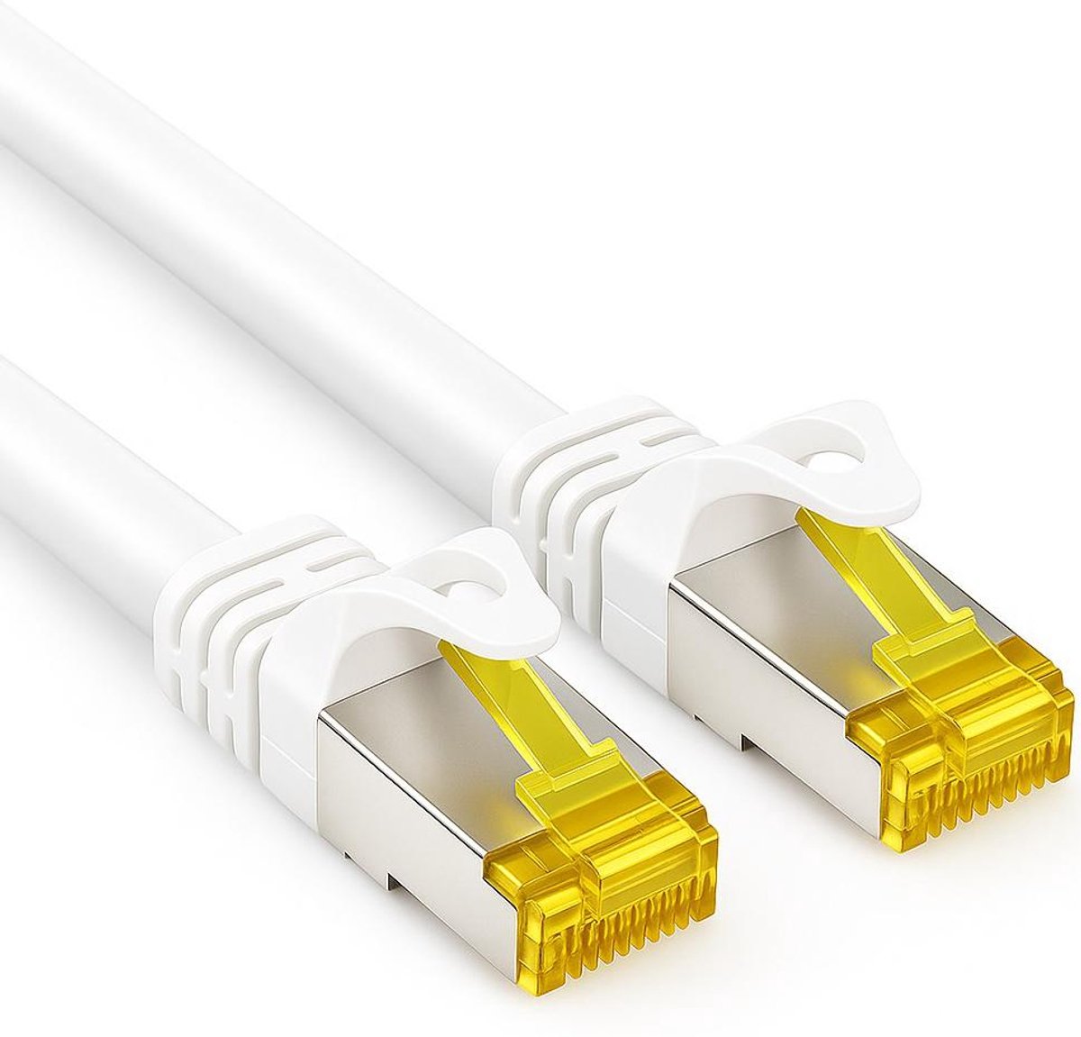 Cat 7 - S/FTP - Netwerkkabel - Patchkabel - Afgeschermd - 10 Gbps - 3 meter - Wit - Allteq