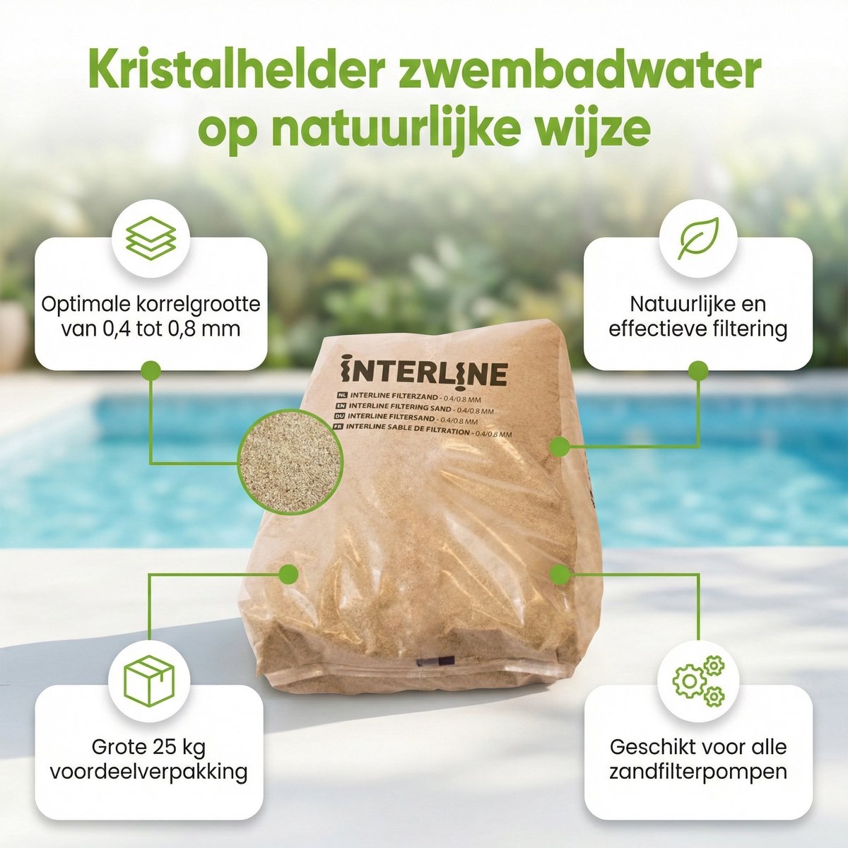 Intex 26644GS Zandfilterpomp - SX1500 - 4000 liter per uur inclusief Filterzand (3 stuks) en Testrips – foto 5