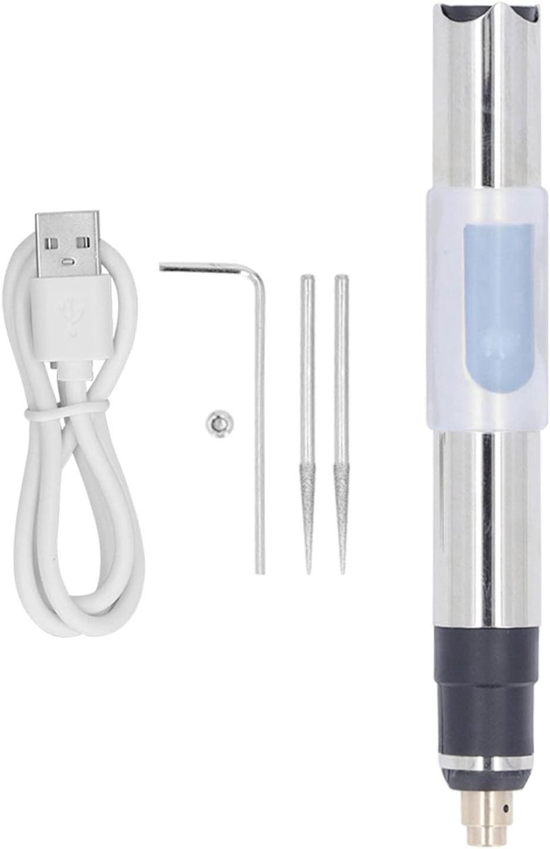 Draadloze Graveertool met Rotatiefunctie, Oplaadbare USB, 25W, 5000 tot 25000 RPM voor Precisiewerk en Creatieve Projecten