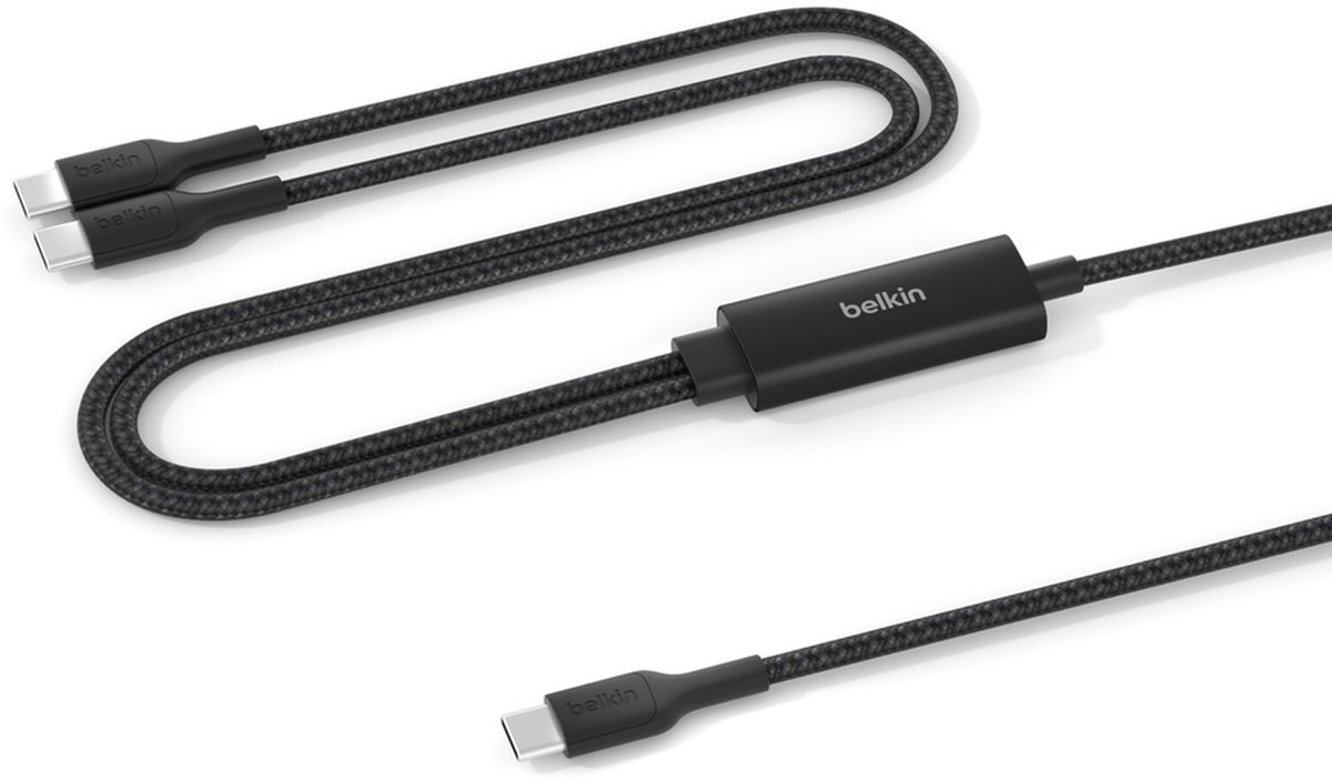 Belkin CAC004HQ1.5MBK USB-kabel USB 2.0 1,5 m USB C 2 x USB C Zwart